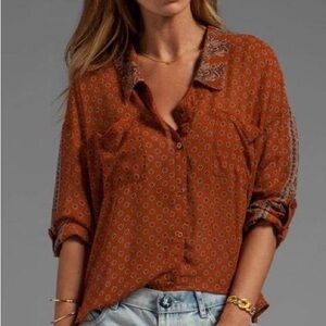 Free People Top - Multi-Colored, Like new !!